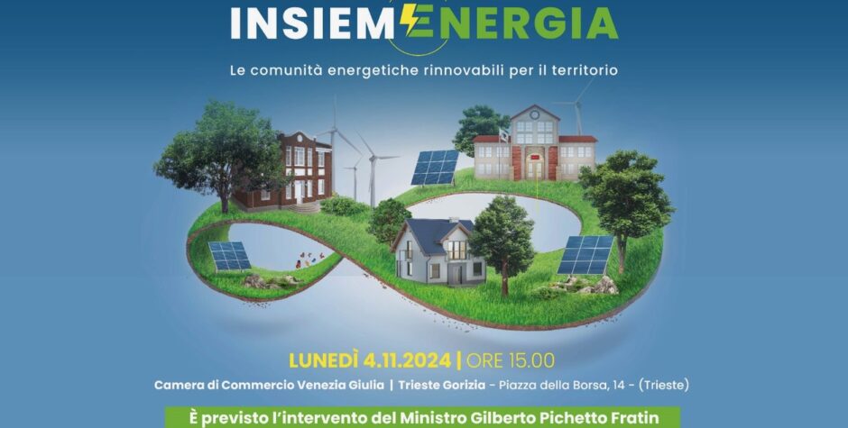 Energia: a Trieste il tour per promuovere le CER. Pichetto: “elemento chiave per transizione”